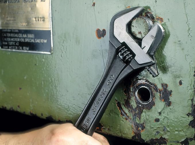 Bahco 8072 R US Adjustable Wrench, 10-Inch, Black