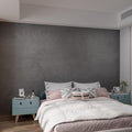 3yecao 16"×1181" 3D Extra Thick Large Size Darker Grey Black Concrete Wallpaper Peel Stick Waterproof Dark Gray Concrete Cement Contact Paper Adhesive Textured Sticker for Bedroom Bathroom Gym Walls