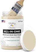 Chalky Chicks 32 Fl Oz Matte Cuppa Latte Tan Chalk Paint for Furniture Without Sanding - No Prep Furniture Paint No Sanding All in One for Crafts, Wood, Cabinet, Walls, Metal, Dresser, Farmhouse