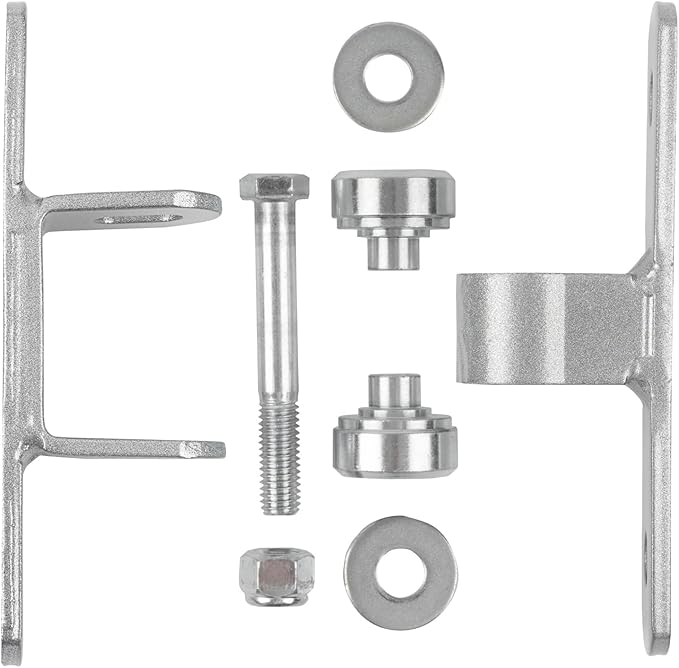 Heavy Duty Bolt on Sealed Bearing Outdoor Gate Hinges - Bolt onto Gate and Post for Large Heavy Driveway Gates Up to 1100 Pounds, Adjustable Yoke Pivot CI3700 Gate Hinge (Sold as a Pair)