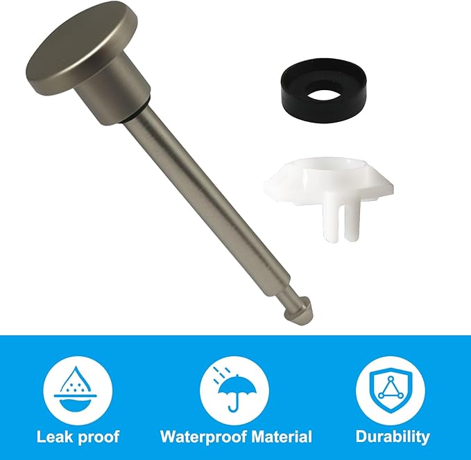 Waziaqoc 2 Set Tub Spout Diverter Repair Kit, Includes 2 x Diverter Valve Stems, 2 x Cup Seals and 2 x Gates, Leaky Faucet Repair Replacement Parts for Bathroom Shower Bathtub, Bronze
