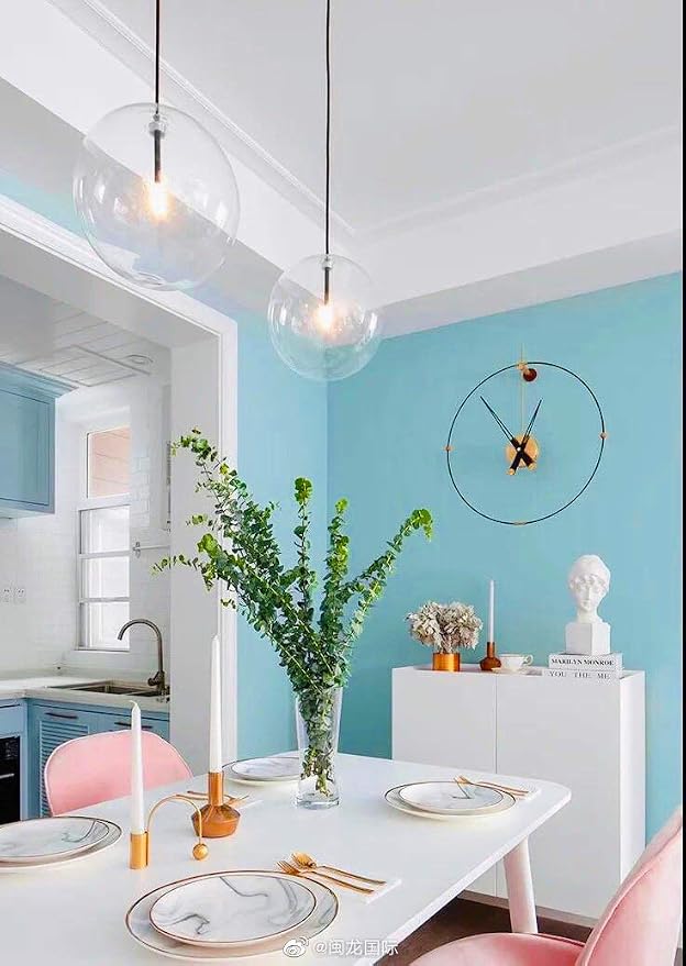 197"x17.7" Teal Peel and Stick Wallpaper Contact Paper Peel and Stick Wall Paper Self-Adhesive Removable Wallpaper for Wall Covering Cabinet Countertop Vinyl Roll