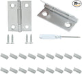 20 Pack Butt Hinges, 1.5 Inch Stainless Steel Small Hinges with Mounting Screws for Wooden Box, Jewelry Box, Craft DIY, Furniture