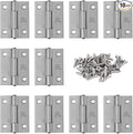 10pcs 304 Stainless Steel 1.5-inch Folding Butt Hinges Home Furniture Hardware Door Hinge Small Hinges for Wooden Boxes Lid Jewelry Box Crafts (38mm x 30.5mm x 1mm)