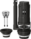 R&T Universal Dual Flush Valve for 2-piece Toilet with Top Push Button Toilet Repair Kit Inside Tank Compatible with 3-Inch and 2-Inch Toilet Drain Outlet A2422