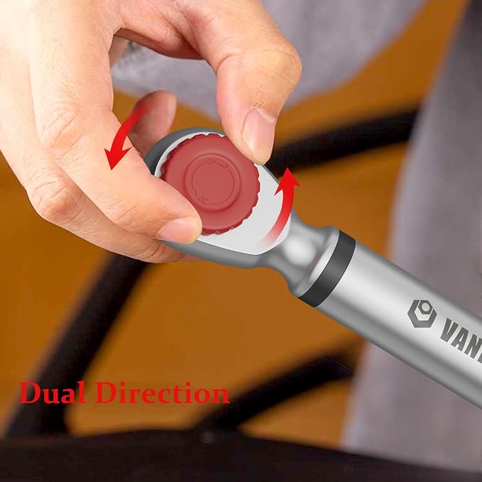 VANPO Digital Torque Wrench 1/2-Inch Drive 5-99.5 ft-lbs./6.8-135Nm, Electronic Torque Wrench with Preset Value, Buzzer and LED Notification, ±2% Accuracy for Moto, Car