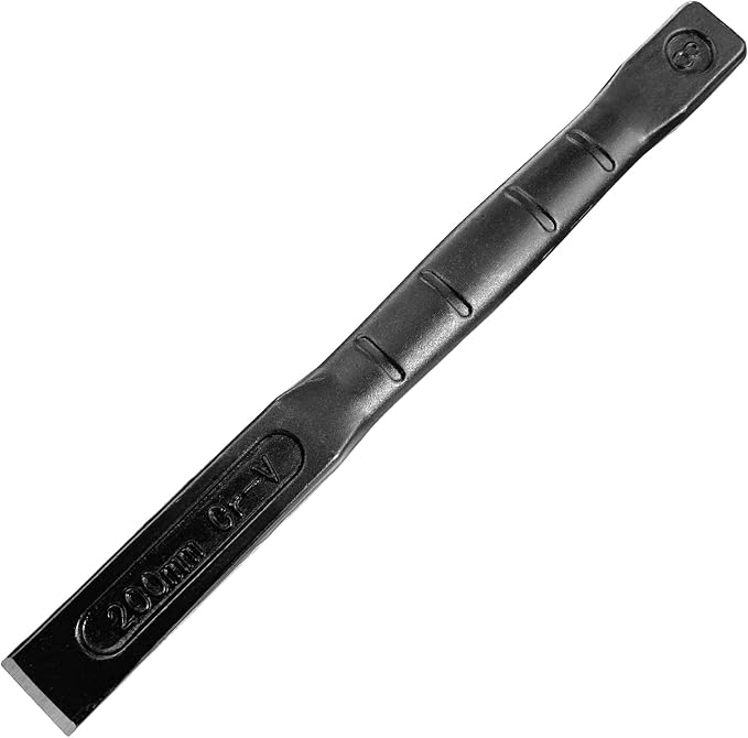 WEDO 8" Cold Chisel,Flat Utility Chisel,Industrial Grade,Length 200mm,CR-V Steel,Die-forged,Heat Treatment,Surface Black Polishing,For Carpentry, Metalwork, Woodwork & Masonry work