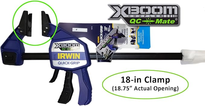 QC-Mate by XBoom Coupler (7/8” Uni-Jaw Set, 18” QC-Mate Clamp)