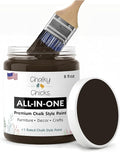 Chalky Chicks 8 Fl Oz Matte Lava Cake (Dark Brown) Chalk Paint for Furniture Without Sanding - No Prep Furniture Paint No Sanding All in One for Crafts, Wood,Walls, Cabinet, Metal, Dresser, Farmhouse