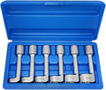 6PCS 1/2" Dr. L-Type Common Rail Injection Fuel Line Nut Socket Set | 12 14 16 17 18 19mm, 12 Point Open Socket Wrench Kit, Diesel Engine Temperature Removal, Exhaust Gas Temp Sensor Extractor