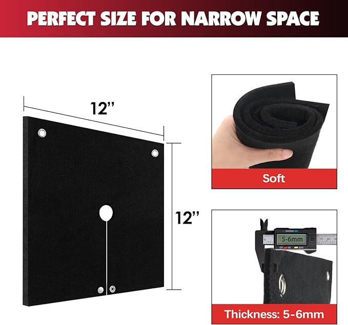 HVAC Tools Welding Blanket Fireproof, 1/5in(5mm) Opening Shape Soldering Mat, Welding Shield for Torch, Flame Protector, Welding Pad for Plumbing, Solder Plumbers HVAC Torch Protector