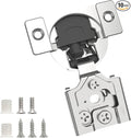 Chibery 2 Pack 5/8" Overlay 3D Soft Close Concealed Hinge for Face Frame Door, Smooth Slow Self Closing Hinges, Satin Nickel, Hidden 105° Open Angle Stainless Steel Hinge for Kitchen Cabinet Door