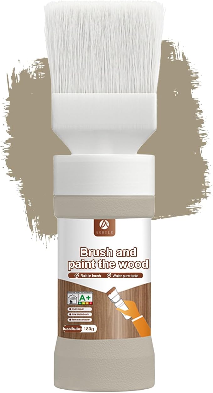 Amber Touch-Up Paint for Furniture, Cabinets, Wood, Metal No Sanding, Fast Drying, Water Based Multi Surface, 6.35 oz