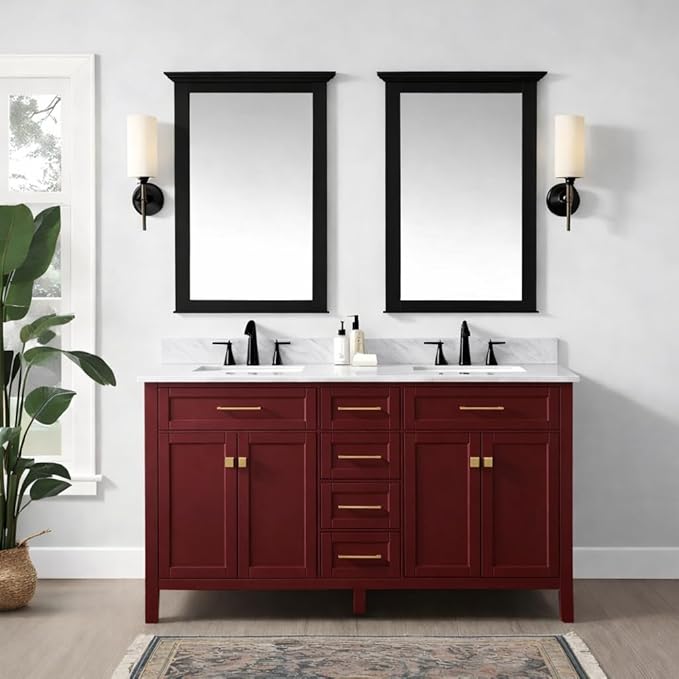 ALL-IN-ONE Paint by Heirloom Traditions, Cordial (Cherry Red), 8oz Sample - Durable cabinet and furniture paint. Built in primer and top coat, no sanding needed. Includes our 30 featured color card.