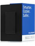 ELEGRP Smart Light Switch, 2.4GHz Wi-Fi Light Switch Compatible with Alexa & Google Assistant, Neutral Wire Required, APP Control and Timer Schedule, UL Certified,Single Pole, Black, 1 Pack