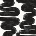 Tempaper x Bobby Berk White & Black Wiggle Room Removable Peel and Stick Wallpaper, 20.5 in X 33 ft, Made in The USA