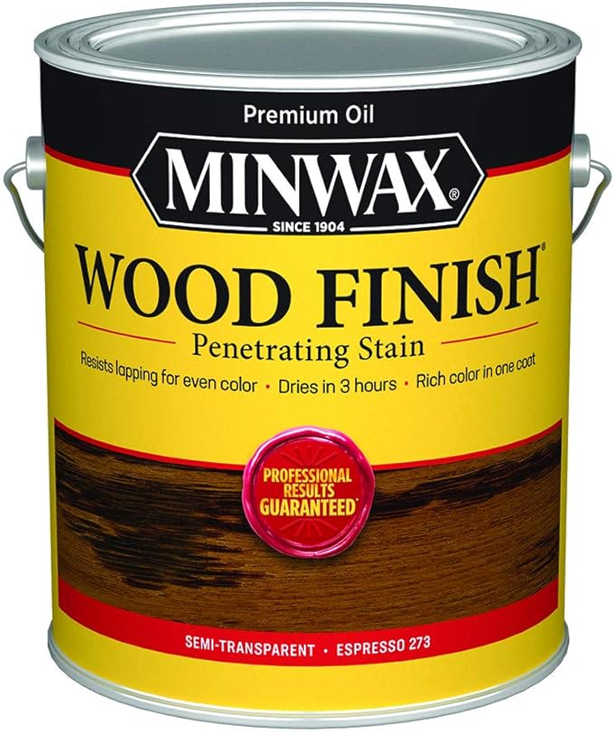 Minwax 710990000 Wood Finish 250 VOC Compliant, Espresso Stain, Gallon