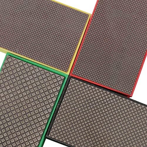 Diamond Hand Polishing Pads Foam Back Sanding Blocks for Sanding Ceramics Glass Tile Concrete Stone Marble Granite Grit 200
