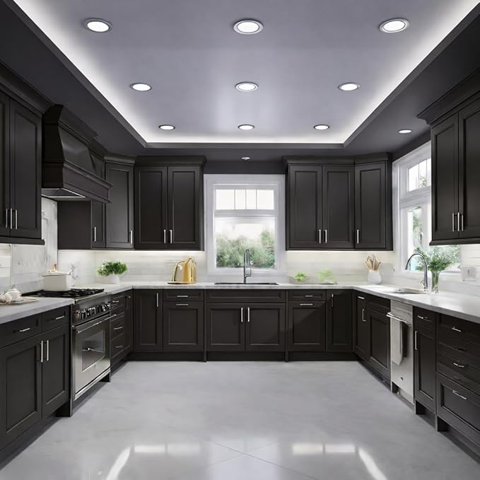 ALL-IN-ONE Paint by Heirloom Traditions, Warm Embers (Warm Black), Gallon - Durable cabinet and furniture paint. Built in primer and top coat, no sanding needed. Includes our 30 featured color card.