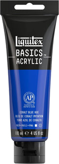 Liquitex BASICS Acrylic Paint, 118ml (4-oz) Tube, Cobalt Blue Hue