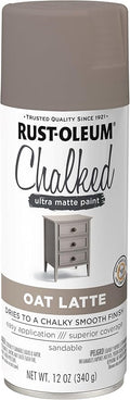 Rust-Oleum 392047 Chalked Ultra Matte Spray Paint, 12 oz, Oat Latte