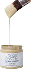 Dixie Belle Silk All-in-One Mineral Paint | Highlands (16oz) | Muted Olive Green All-in-One Water Based Primer + Topcoat | Durable Furniture Paint | Low Reflective Finish