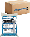 Kable Kontrol Cable Zip Ties, 8 Inch, 10000 Pcs, 50lbs Test, FL Blue | Nylon Plastic, Self Locking, UL Listed, Indoor Use