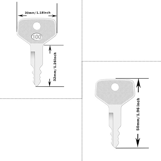 Kubota RTV1100 - S8077 36919-75190,10 Pcs Kubota Tractor Key for M Series L3600DT-C L4200DT-C