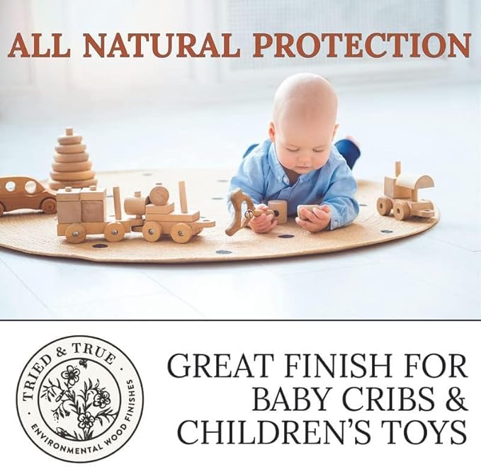 Tried & True Original Wood Finish, Gallon - Linseed Oil & Beeswax Blend, Ideal for All Woodwork, Long-Lasting Durability, Food Safe Sealer, Non-Toxic Wood Finish