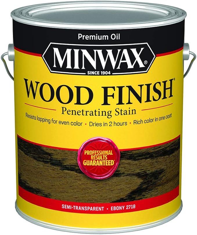 Minwax Wood Finish 710130000, Ebony Stain, Gallon