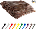 GTSE 8 Inch Brown Zip Ties, 1,000 Bulk Pack, 18lb Strength, UV Resistant Small Nylon Cable Ties, Self-Locking 8" Tie Wraps