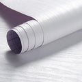 Arthome Peel and Stick Wallpaper - White Wood Contact Paper - White Wallpaper - Self-Adhesive, Removable and Waterproof for Cabinet, Countertop (17"x120")