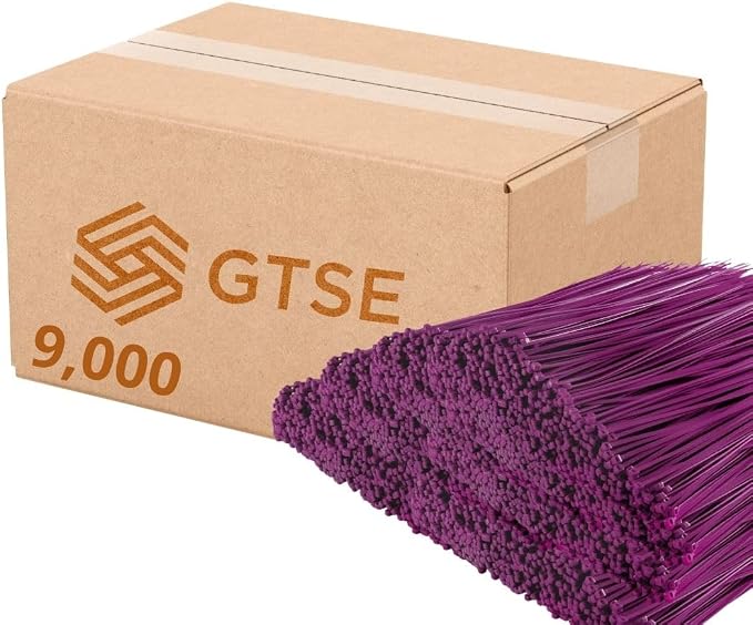 GTSE 12 Inch Purple Zip Ties, 9,000 Bulk Contractors Pack, 50lb Strength, UV Resistant Long Nylon Cable Ties, Self-Locking 12" Tie Wraps, Full Carton