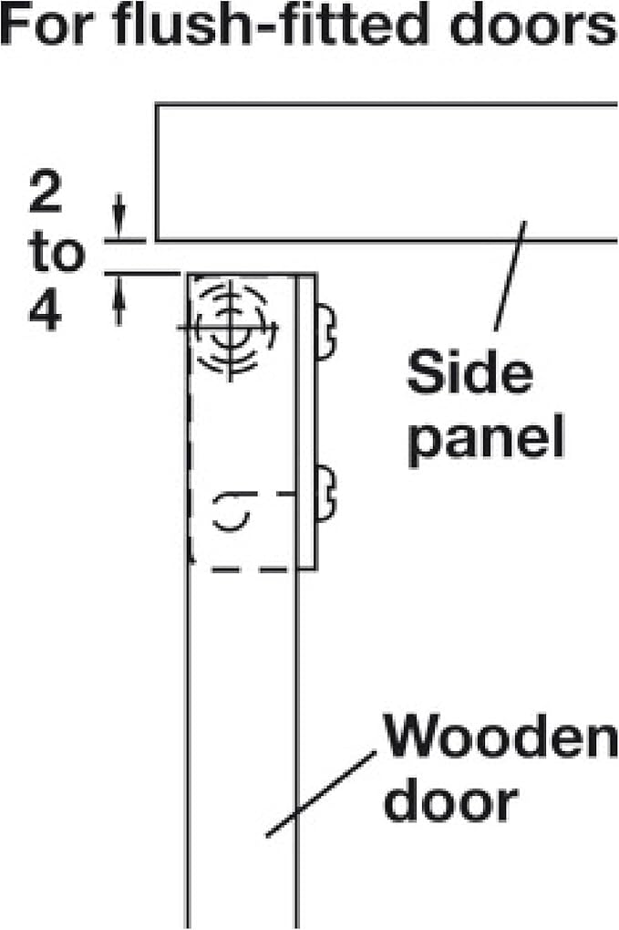 Simplex Concealed Hinge - Black