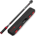 3/4-Inch Drive Click Torque Wrench, 100-700ft.lb/135.5-948.5Nm | Heavy Duty Torque Wrench, ±3% Accuracy, Dual-Direction Adjustable, 48-Tooth, for Oil Rigs, Truck & Tractor Maintenance