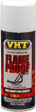 VHT SP118 Flameproof Coating Very High Heat Spray Paint Primer – White – 11 oz Aerosol Can