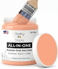 Chalky Chicks 16 Fl Oz Matte Gingers Blush Pink (Blush/Orange) Chalk Paint for Furniture Without Sanding - No Prep Furniture Paint No Sanding All in One for Crafts, Walls, Cabinet, Metal, Dresser