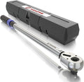 SuZhi 1/2 Inch Torque Wrench 25-250 ft-lb /33.9-339 N.M/Aluminum Alloy handle & Cr-Mo Material Head, Heavy Duty, Professional,Dual Direction, Store in Solid Case