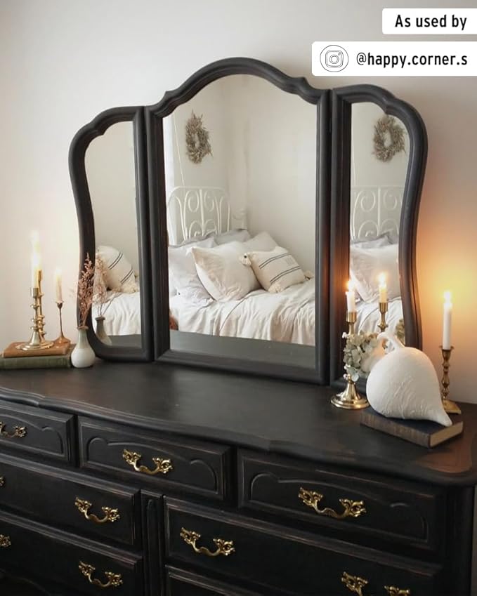 Annie Sloan Chalk Paint® (Athenian Black, 1 Litre/33.8 Fl Oz) a unique decorative paint for furniture, cabinets and home décor with no sanding or priming