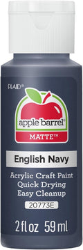 Apple Barrel Acrylic Paint in Assorted Colors (2 oz), 20773, English Navy