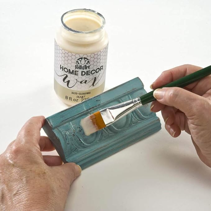 FolkArt Home Decor Chalk Furniture & Craft Paint in Assorted Colors, 8 ounce, Clear Wax