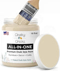 Chalky Chicks 16 Fl Oz Matte Cuppa Latte Tan Chalk Paint for Furniture Without Sanding - No Prep Furniture Paint No Sanding All in One for Crafts, Wood, Cabinet, Walls, Metal, Dresser, Farmhouse