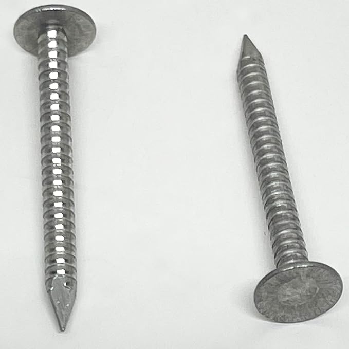 (500) 1.25”-RING SHANK ALUMINUM - ROOFING SIDING NAILS - Vinyl & Aluminum Siding & Facia Trim Nail – Aluminum metal secure holding Ring Shank nail – 1.25 in