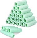 Gisafai 24 Pcs Paint Roller Covers Paint Rollers for Painting Walls Roller Paint Brush 3/8 Inch Nap Microfiber Roller Naps House Painting Supplies Paint Roller Kit for Walls Ceilings (Green,9 Inch)