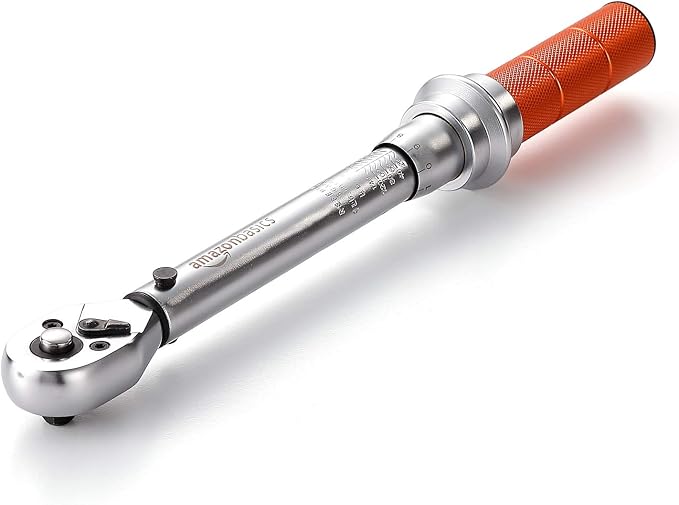 Amazon Basics 1/4-Inch Drive Click Torque Wrench - 20-150 Inch-lb, 2.5-15 Nm
