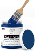 Chalky Chicks 4 Fl Oz Matte DC Blue Navy Blue Chalk Paint for Furniture Without Sanding - No Prep Furniture Paint No Sanding All in One for Crafts, Wood, Cabinet, Walls, Metal, Dresser, Farmhouse