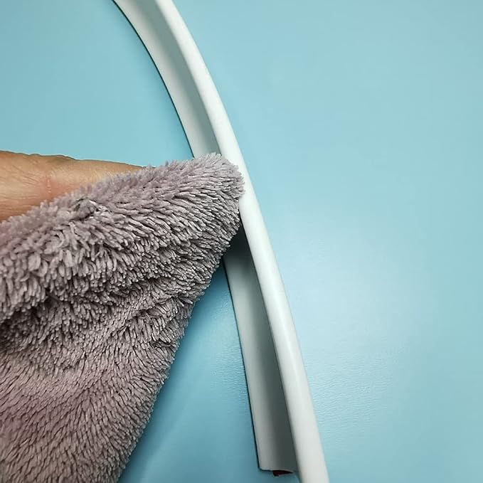 Silicone Water Retaining Strip Bathroom Foldable Block Water Stopper Sealing Strip, Self-Adhesive Silicone Shower Barrier, Flood Shower Water Barrier for Retention System (Color : Blue, Size : 150cm