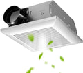JOEAONZ Bathroom Exhaust Fan 80 CFM Very Quiet with Matel Housing, Ceiling Mount Ventilation Fan Large Air-flow Capacity, Energy-Saving Household Bath Vent Extractor, White Plastic Grille