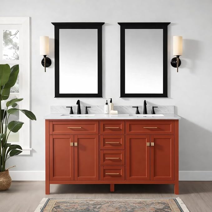 ALL-IN-ONE Paint by Heirloom Traditions, Spiced (Rustic Orange), Gallon - Durable cabinet and furniture paint. Built in primer and top coat, no sanding needed. Includes our 30 featured color card.