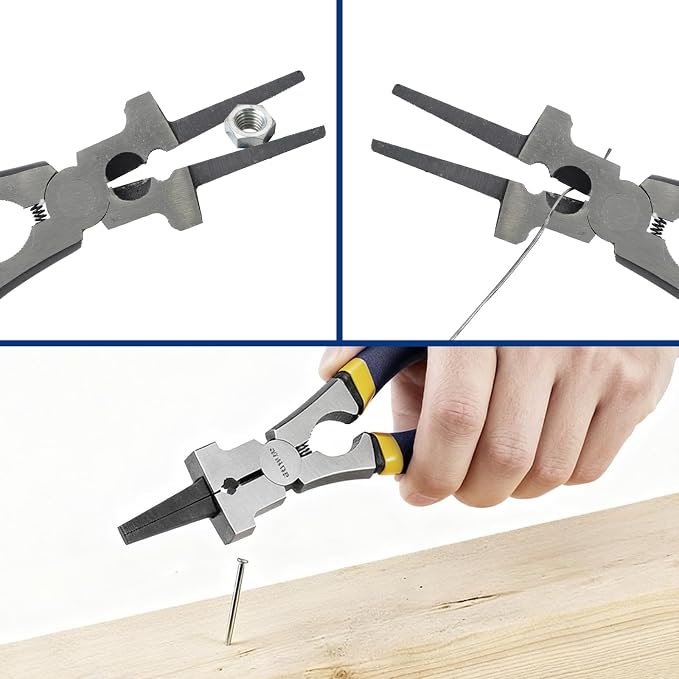 Professional 8" Weliding Pliers, Sharp MIG Pliers for Rust Resistant, Long Nose with Anti-slip Handle - Durable and Effecient (1PCS)